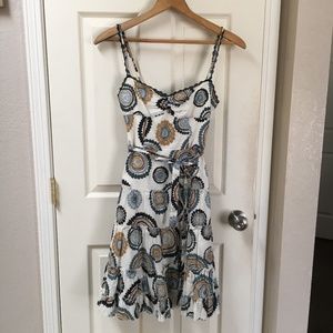 bcbg cotton medallion sundress